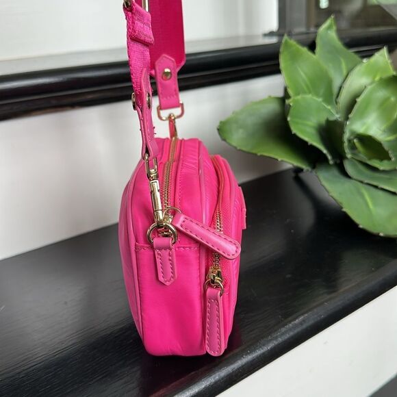 Louenhide Cali Nylon Crossbody shoulder handbag purse like new pink - Picture 4 of 12